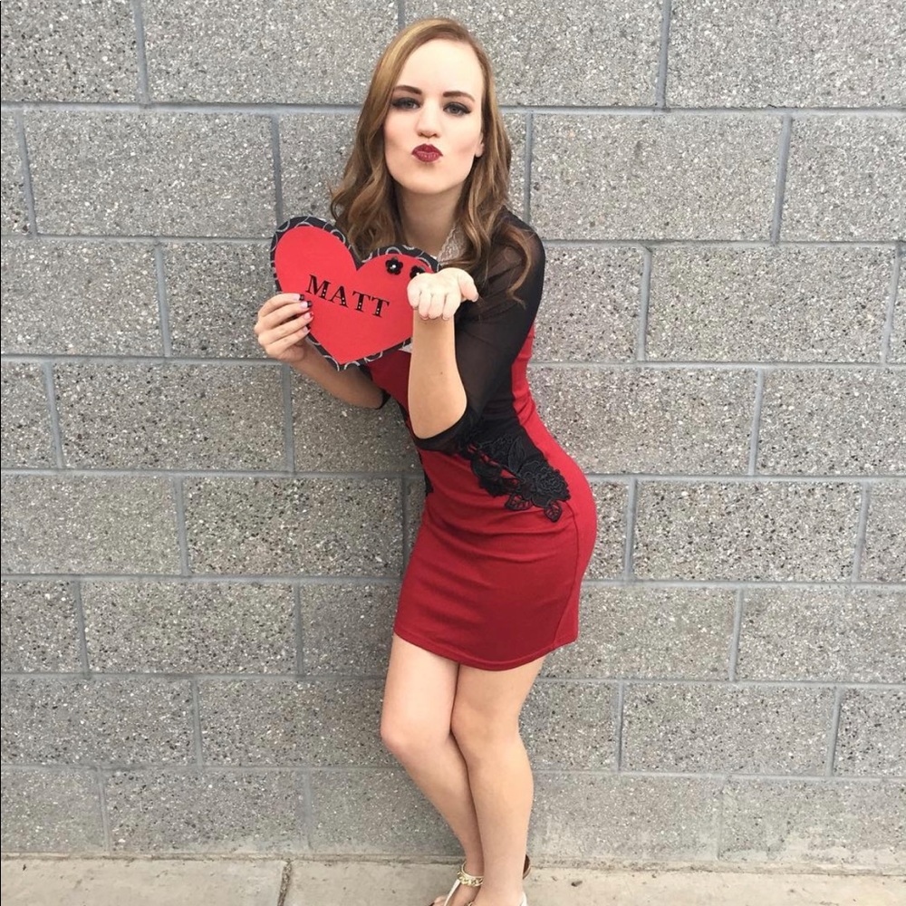 Black and Red Dress